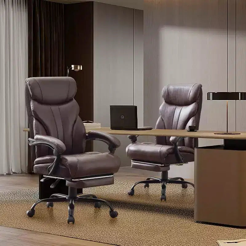 Ergonomic High Back Computer Gaming Chair, Wide Heavy Duty Task Desk Chair, PU Leather, 500 lbs