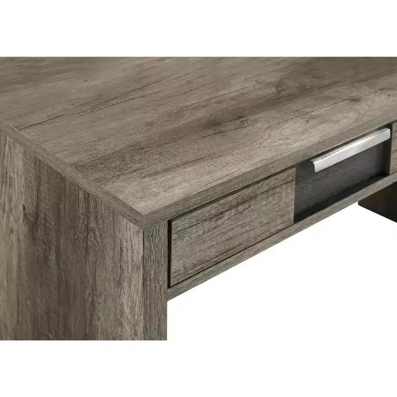 Modern 48" Wooden Computer Desk with Two Drawers, Writing Desk for Home Office, Study, Bedroom