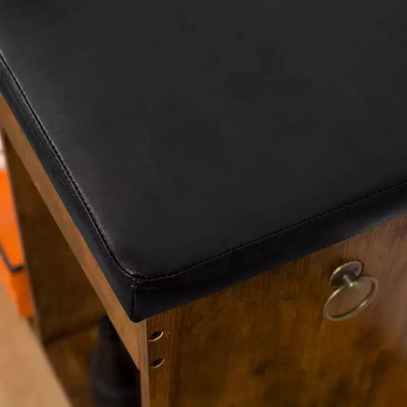 Shoe Storage Bench with Padded Cushion, Entryway Bench with Flip-Open Storage & Adjustable Shelf, Hidden Compartment Shoe Rack