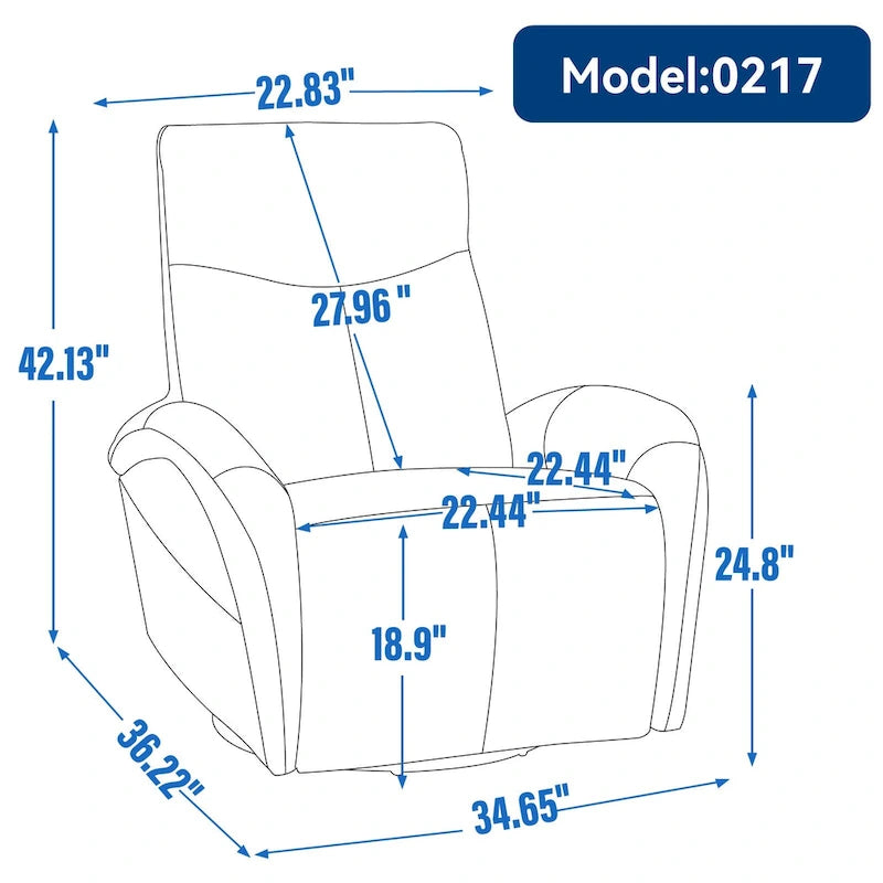Fauteuil inclinable électrique pivotant et à bascule en similicuir avec soutien lombaire, pivotement maximal de 270 degrés, ports USB et Type-C