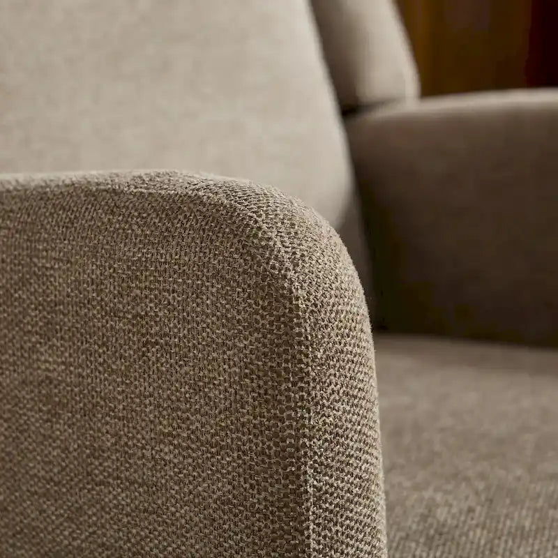 Fauteuil club moderne à dossier haut, en mélange de polyester, pour la lecture