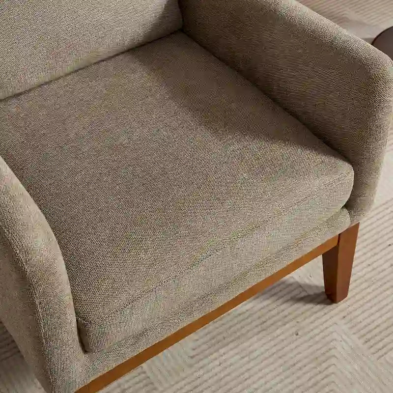 Fauteuil club moderne à dossier haut, en mélange de polyester, pour la lecture