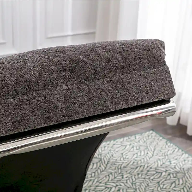 Chaise longue de massage intérieure en lin