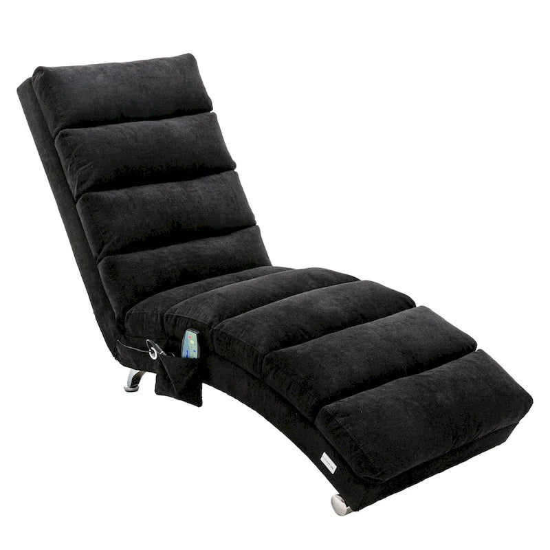 Chaise longue de massage intérieure en lin