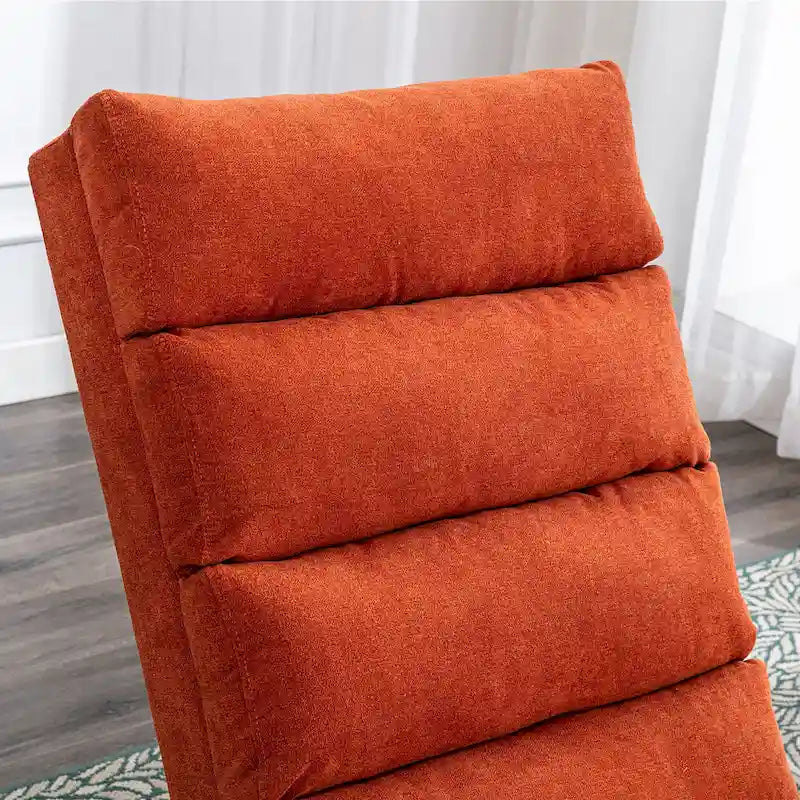 Chaise longue de massage intérieure en lin