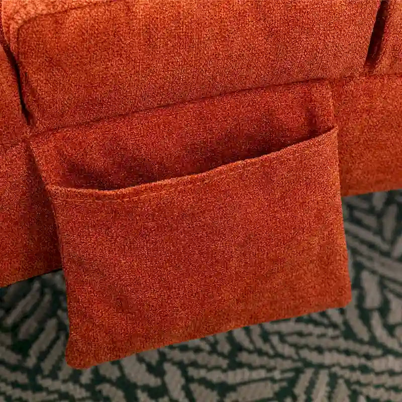 Chaise longue de massage intérieure en lin