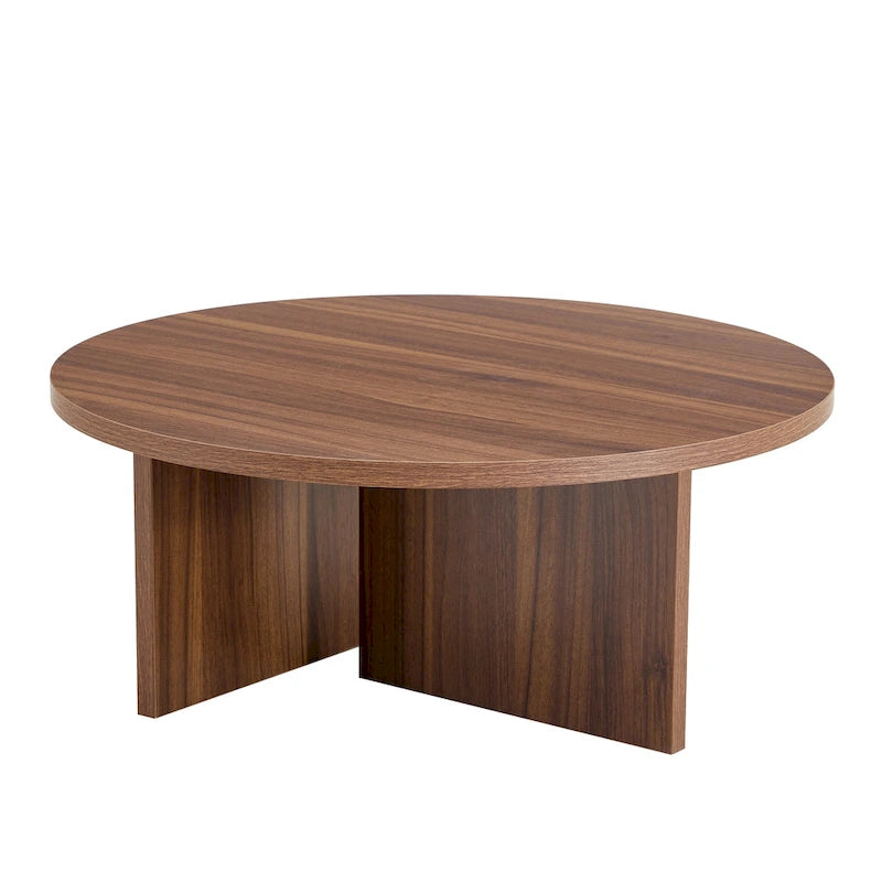 Table basse ronde moderne en MDF, table de salon durable