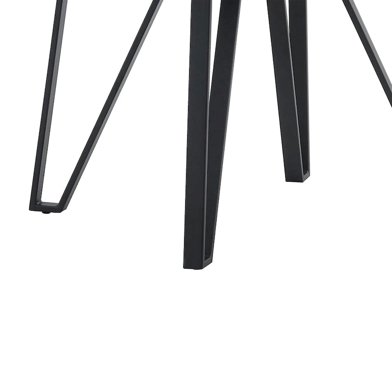 Ensemble de bar 5 pièces Netia à hauteur de comptoir avec chaises rembourrées en bouclette et piètement de table en métal par Christopher Knight Home