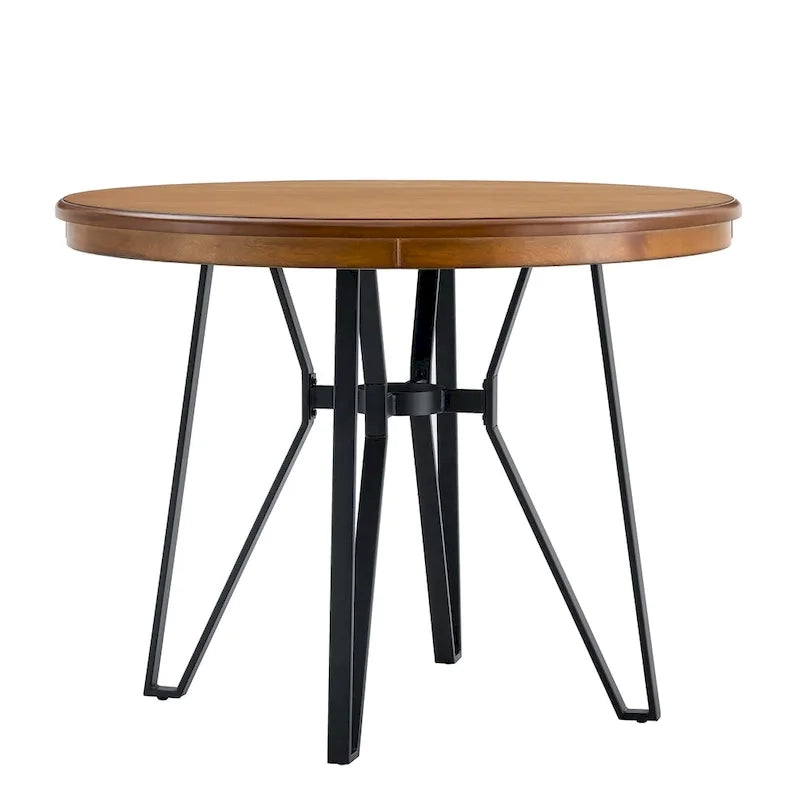 Ensemble de bar 5 pièces Netia à hauteur de comptoir avec chaises rembourrées en bouclette et piètement de table en métal par Christopher Knight Home