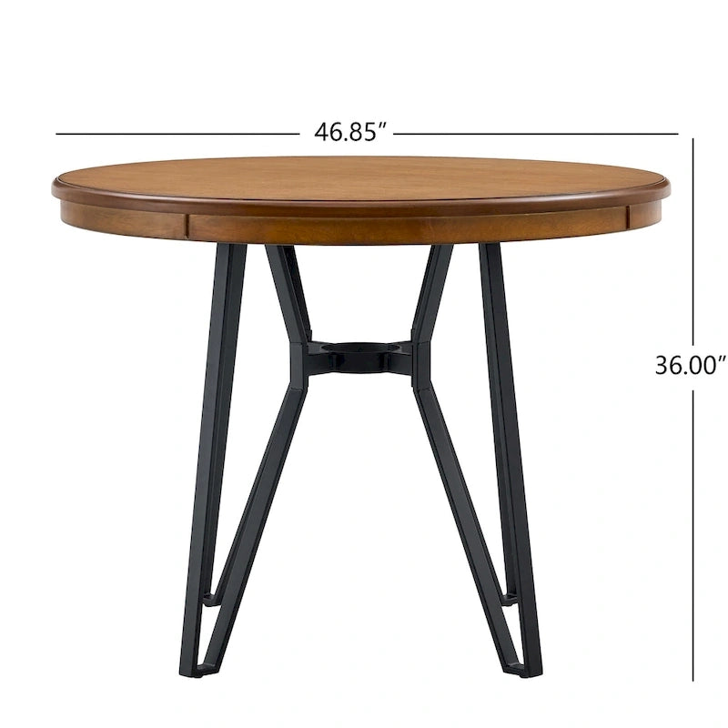 Ensemble de bar 5 pièces Netia à hauteur de comptoir avec chaises rembourrées en bouclette et piètement de table en métal par Christopher Knight Home