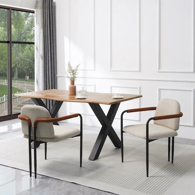 Christopher Knight Home - Chaise de salle à manger rembourrée Logan (Lot de 2)