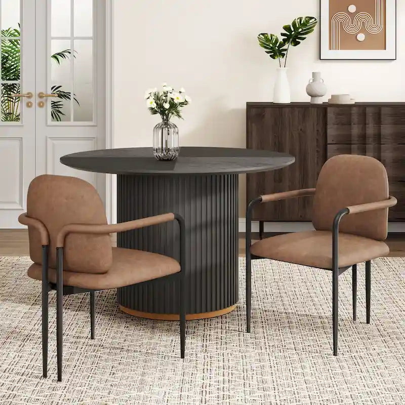 Christopher Knight Home - Chaise de salle à manger rembourrée Logan (Lot de 2)