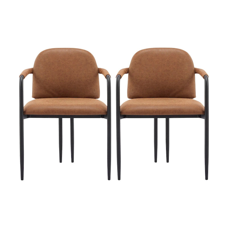 Christopher Knight Home - Chaise de salle à manger rembourrée Logan (Lot de 2)
