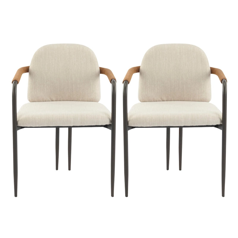 Christopher Knight Home - Chaise de salle à manger rembourrée Logan (Lot de 2)