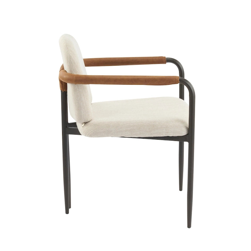 Christopher Knight Home - Chaise de salle à manger rembourrée Logan (Lot de 2)