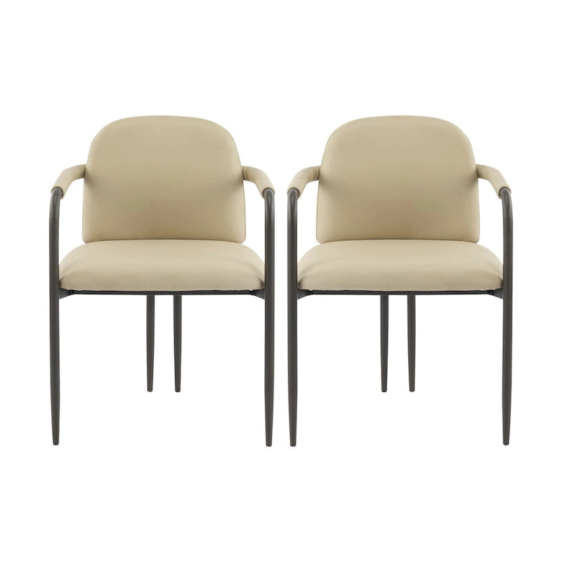 Christopher Knight Home - Chaise de salle à manger rembourrée Logan (Lot de 2)