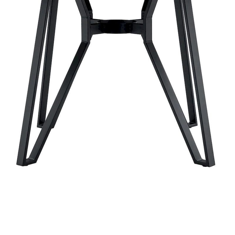 Table à manger ronde Christopher Knight Home avec base en métal - 46,85 L x 46,85 P x 30 H