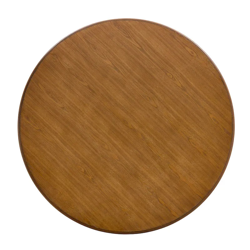 Table à manger ronde Christopher Knight Home avec base en métal - 46,85 L x 46,85 P x 30 H