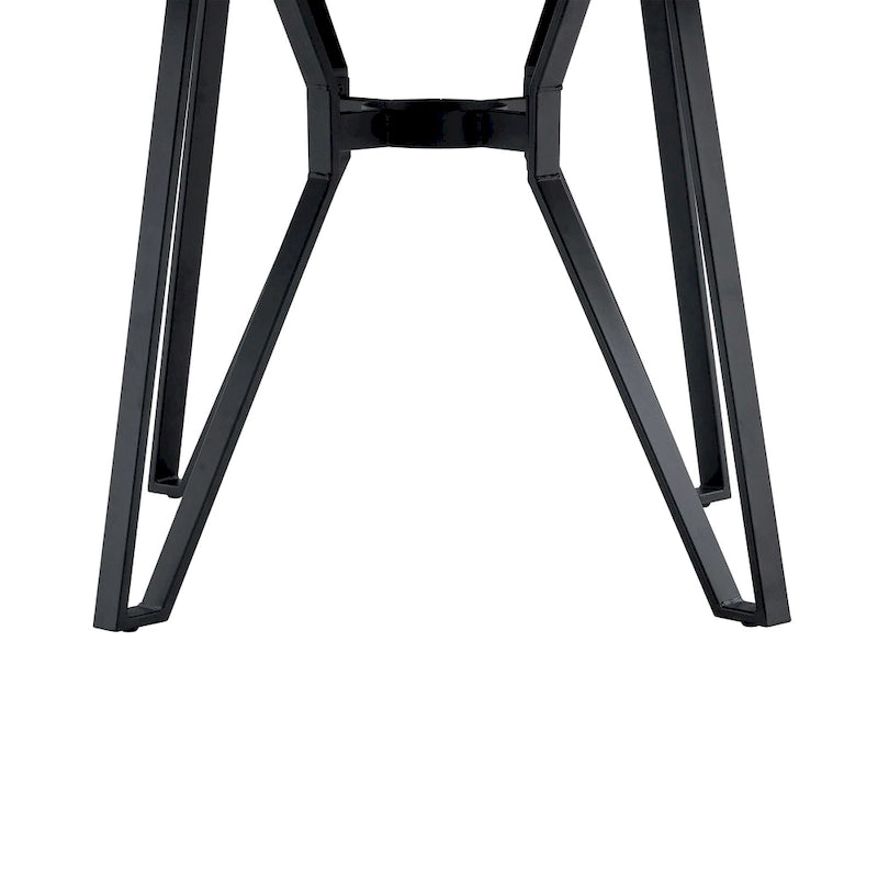Table à manger ronde Christopher Knight Home avec base en métal - 46,85 L x 46,85 P x 30 H
