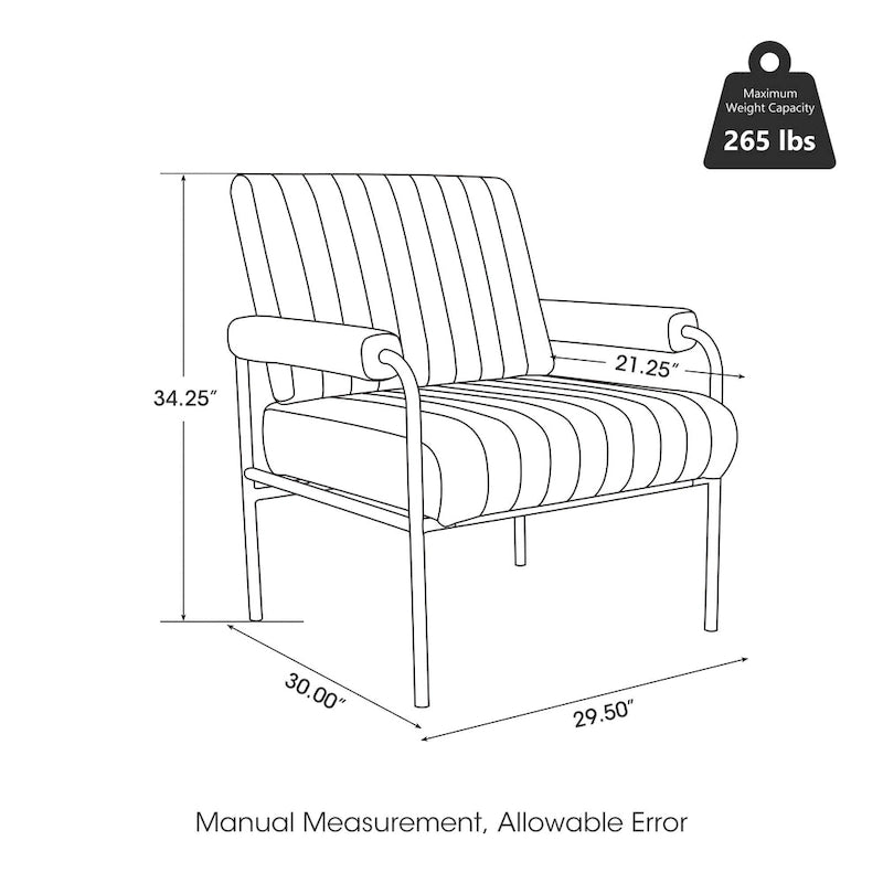 Glitzhome Lot de 2 fauteuils combinés en similicuir et tissu de 75 cm de largeur avec accoudoirs rembourrés - 75 L x 86 H x 76 P