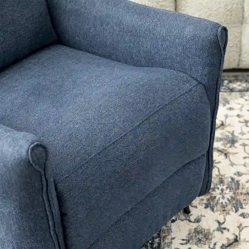 Glitzhome Lot de 2 fauteuils inclinables 41H en tissu avec dossier ergonomique segmenté