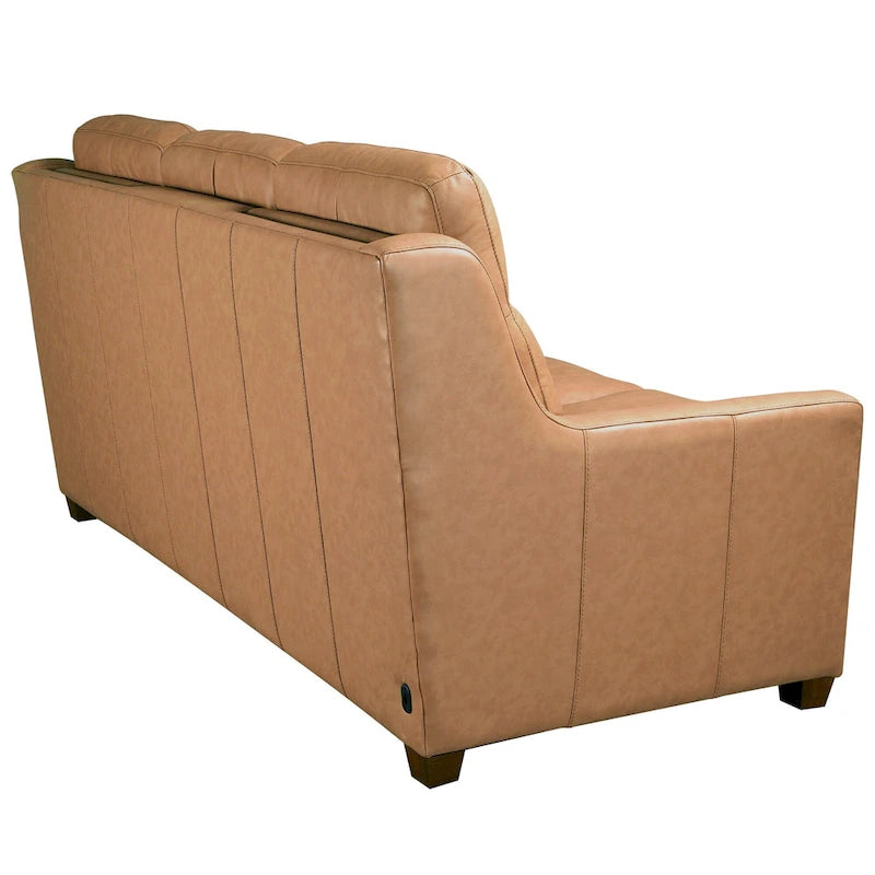 Canapé inclinable en cuir véritable 78 Canapé 3 places inclinable à triple moteur électrique Zéro encombrement avec ports USB et USB-C