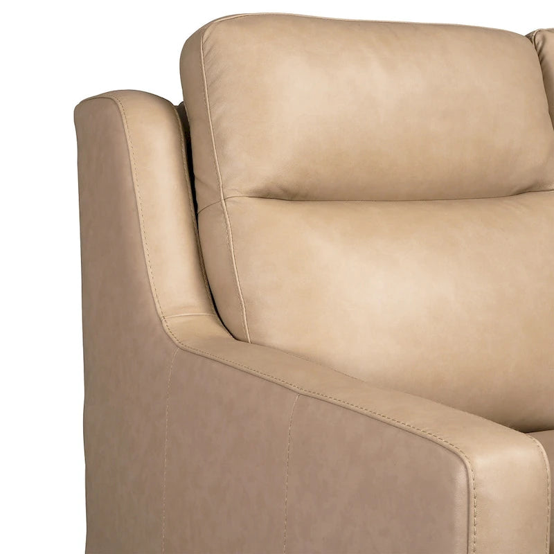 Canapé inclinable en cuir véritable 78 Canapé 3 places inclinable à triple moteur électrique Zéro encombrement avec ports USB et USB-C
