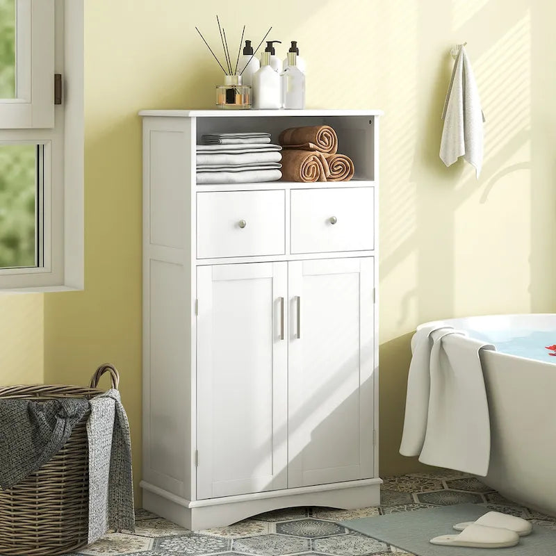 Meuble de salle de bain sur pied Costway avec 2 – Voir les détails