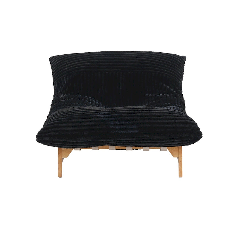 Fauteuil poire grand format, fauteuil poire moelleux avec cadre en bois massif, chaise longue confortable avec rembourrage en duvet