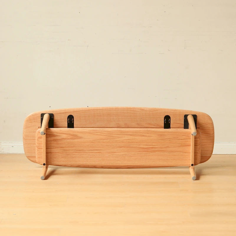 Christopher Knight Home - Table basse en chêne massif Hudson avec étagère de rangement pour salon et bureau à domicile