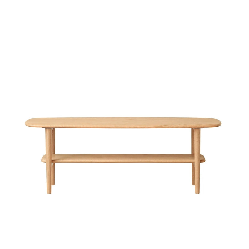 Christopher Knight Home - Table basse en chêne massif Hudson avec étagère de rangement pour salon et bureau à domicile