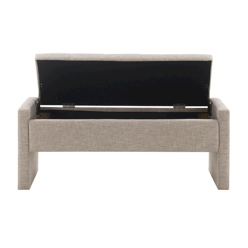 GDFStudio- Banc de lit Alice en mousse avec rangement