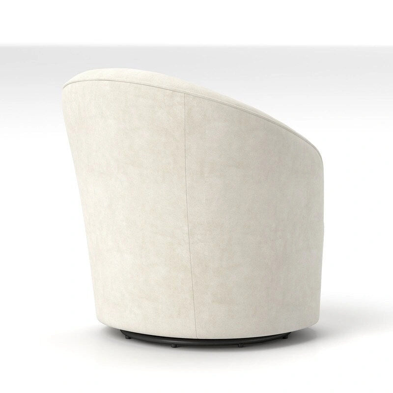SEYNAR Fauteuil pivotant à 360 degrés en velours moderne avec dossier capitonné - Lot de 2