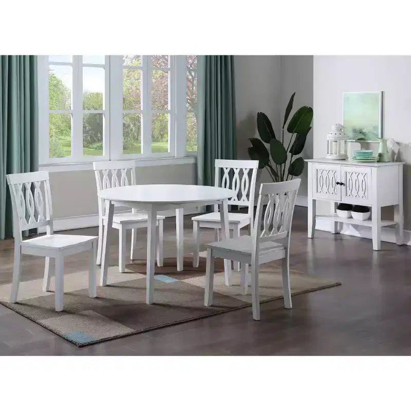 Drop Leaf Dining Table, White, Extendable, Space-Saving, CSA Certified, Seats 4