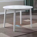 Drop Leaf Dining Table, White, Extendable, Space-Saving, CSA Certified, Seats 4