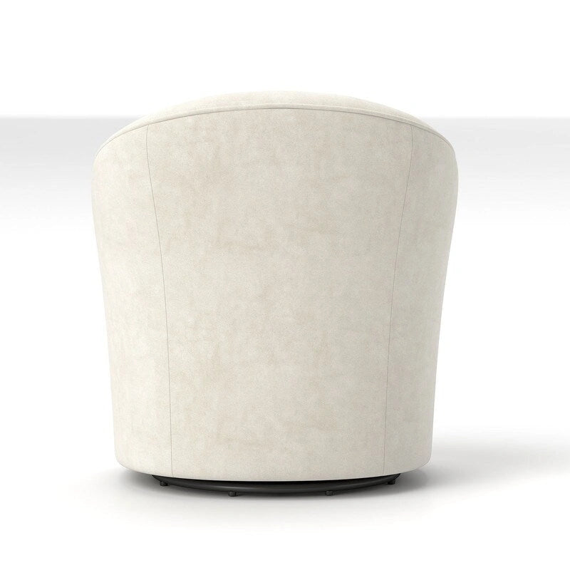 SEYNAR Fauteuil pivotant à 360 degrés en velours moderne avec dossier capitonné - Lot de 2