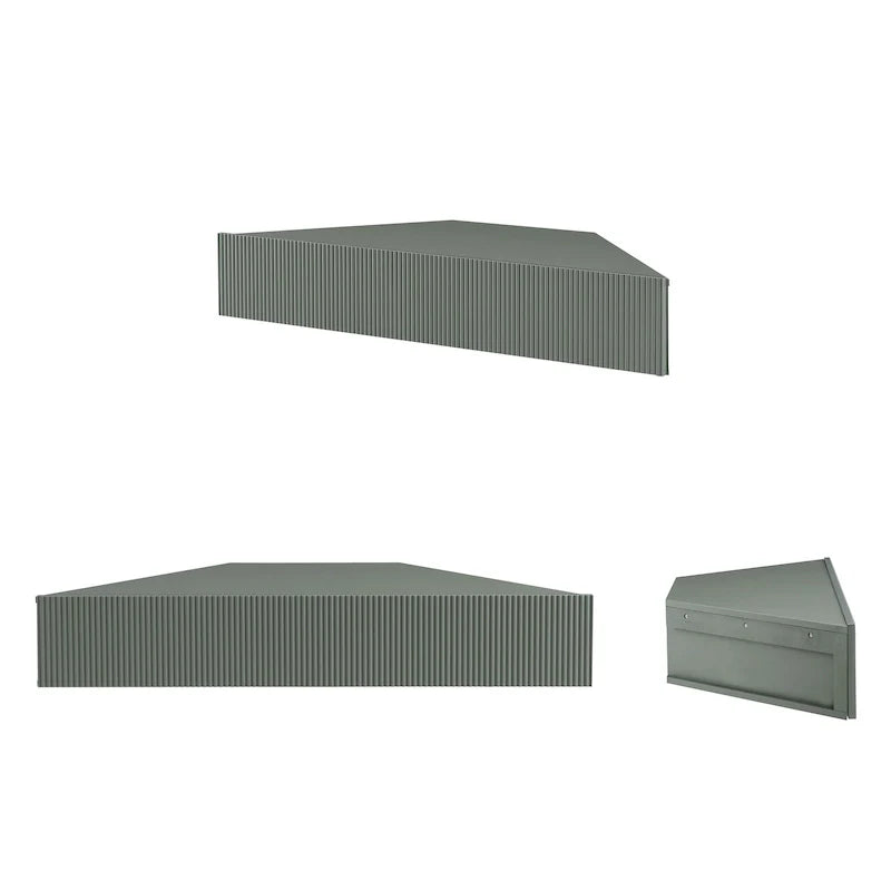 Meuble TV d'angle flottant 47", 3 étagères, style transitionnel, fixation murale peu encombrante