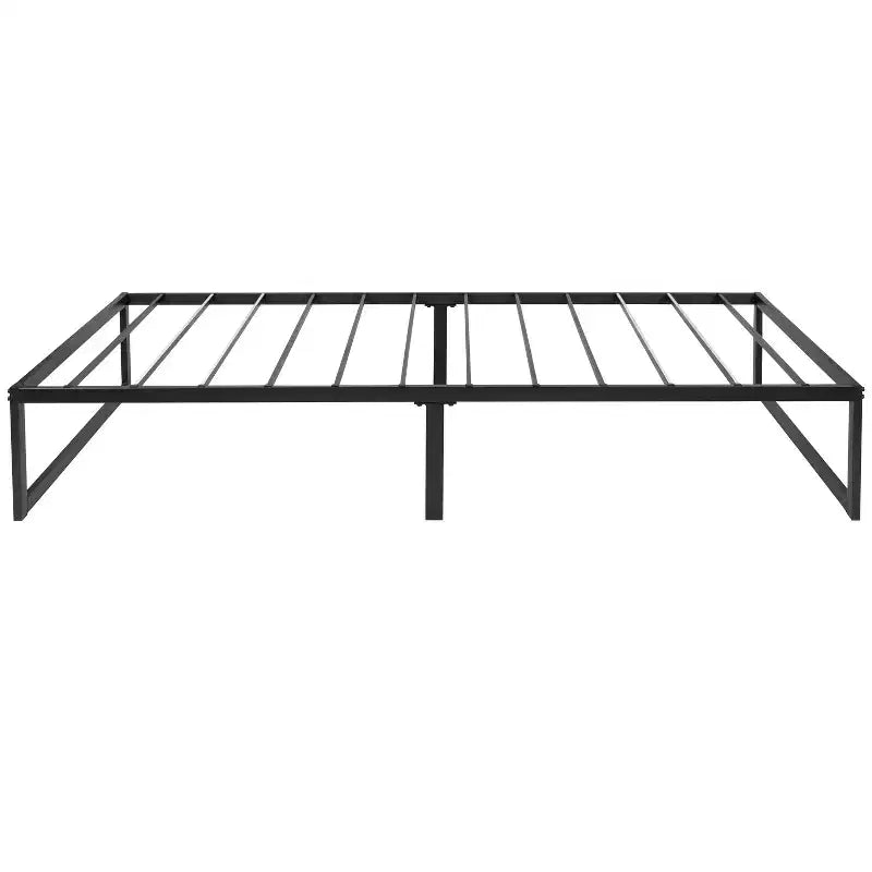14" Metal Platform Bed Frame with 12" Memory Foam Pocket Spring Mattress in a Box (No Box Spring Required)