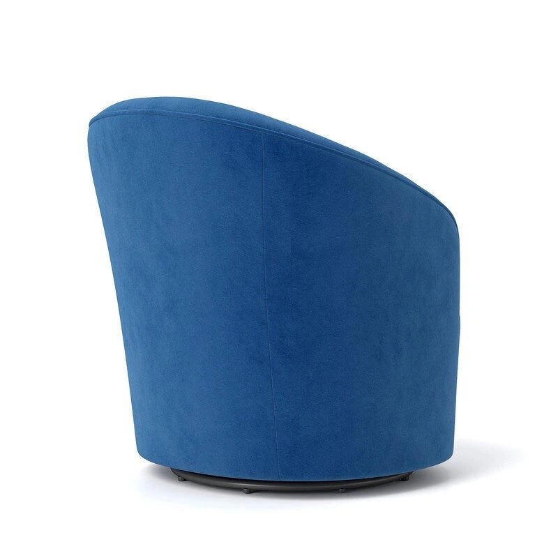 SEYNAR Fauteuil pivotant à 360 degrés en velours moderne avec dossier capitonné - Lot de 2