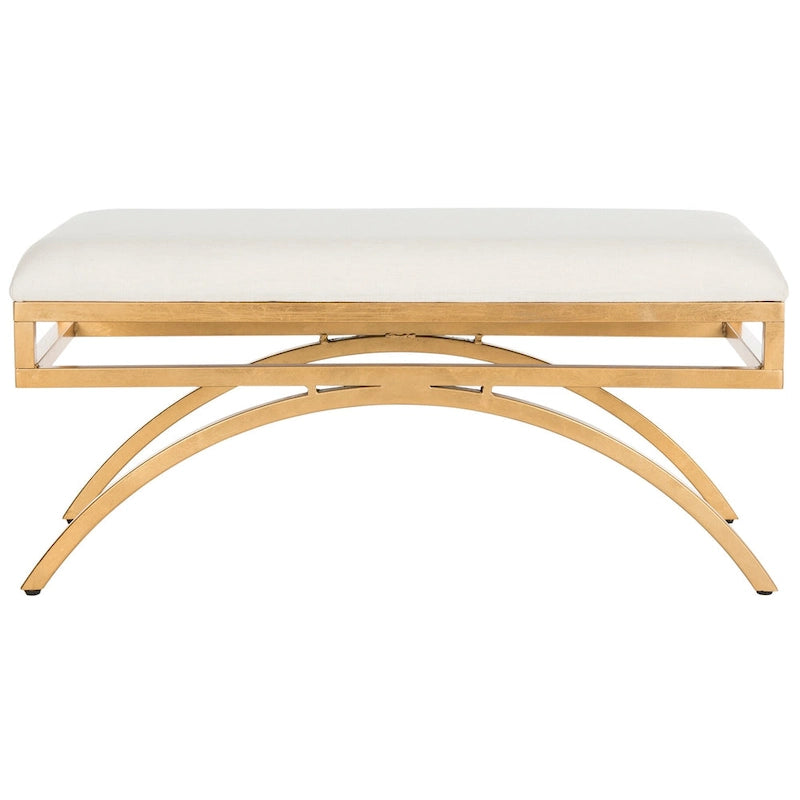 SAFAVIEH Belinda Banc Arc Moderne Glam - 38 x 18 x 18.3 - 38Lx18Px18H