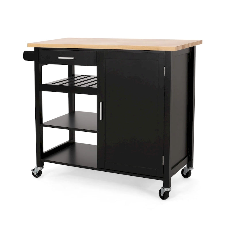 Desserte de cuisine contemporaine Westcliffe à roulettes par Christopher Knight Home - 41,75 l x 18,90 P x 35,25 H