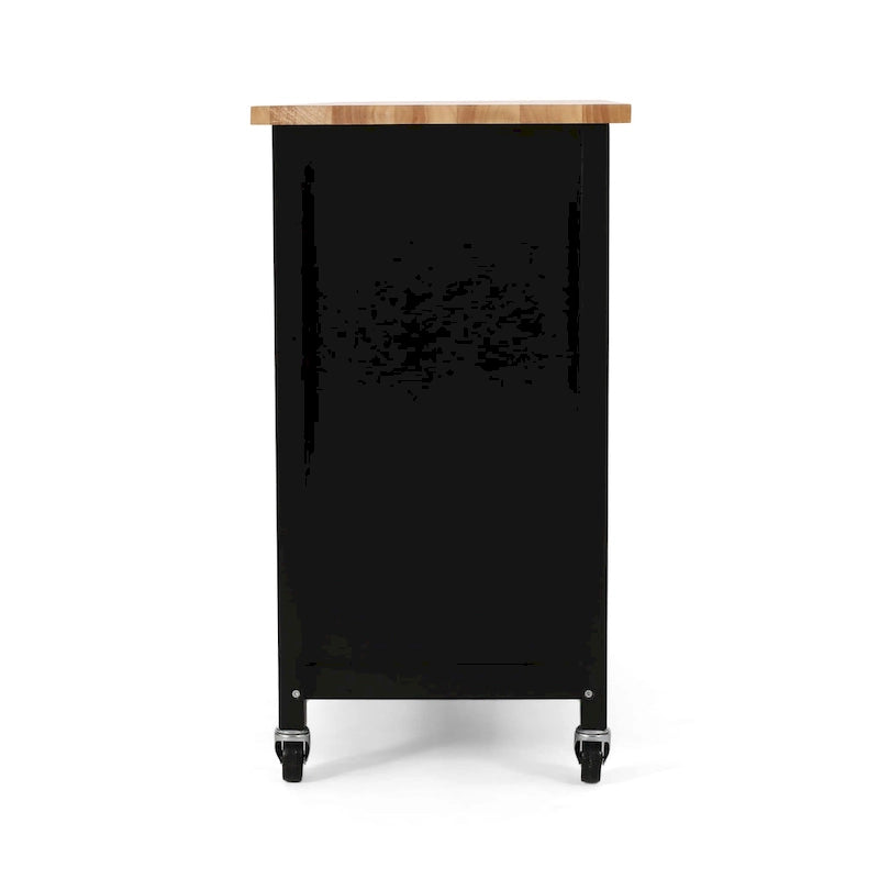 Desserte de cuisine contemporaine Westcliffe à roulettes par Christopher Knight Home - 41,75 l x 18,90 P x 35,25 H
