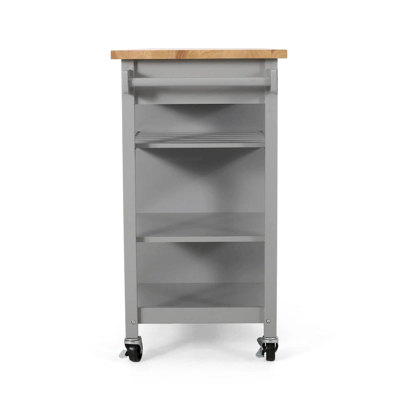 Desserte de cuisine contemporaine Westcliffe à roulettes par Christopher Knight Home - 41,75 l x 18,90 P x 35,25 H