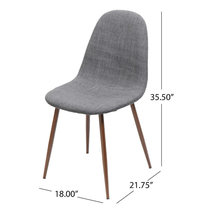 Chaises de salle à manger Caden de style Mid-century (lot de 2) par Christopher Knight Home
