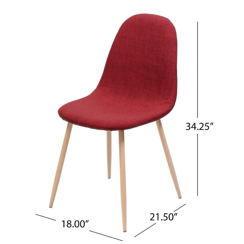 Chaises de salle à manger Caden de style Mid-century (lot de 2) par Christopher Knight Home