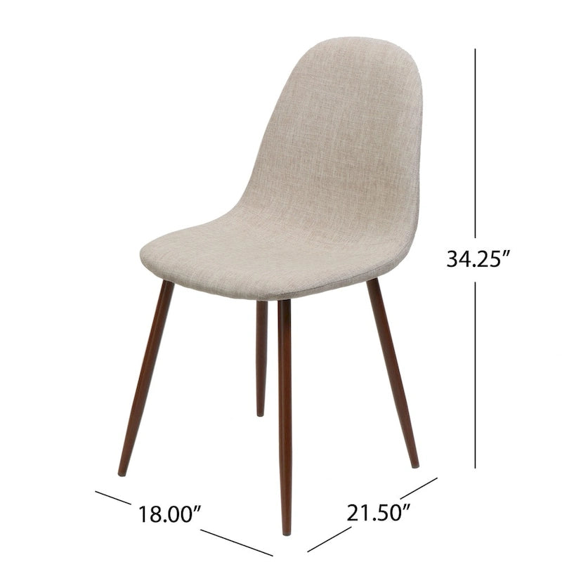 Chaises de salle à manger Caden de style Mid-century (lot de 2) par Christopher Knight Home