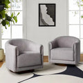 Lot de 2 chaises pivotantes rembourrées Jeffrey de HULALA HOME
