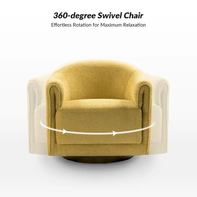 Lot de 2 chaises pivotantes rembourrées Jeffrey de HULALA HOME