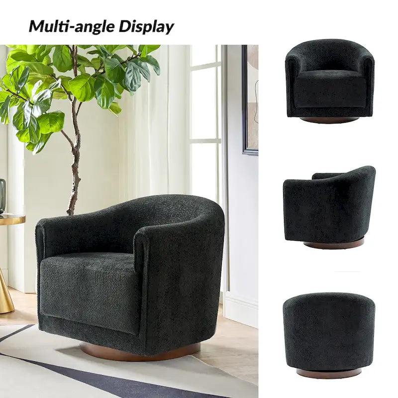 Lot de 2 chaises pivotantes rembourrées Jeffrey de HULALA HOME