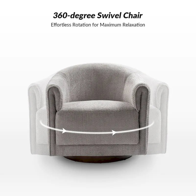 Lot de 2 chaises pivotantes rembourrées Jeffrey de HULALA HOME